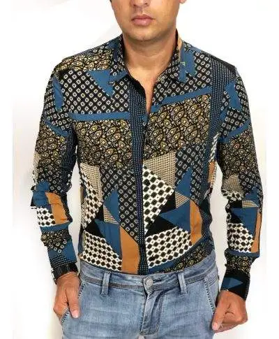Camicia uomo, in viscosa - Collo classico