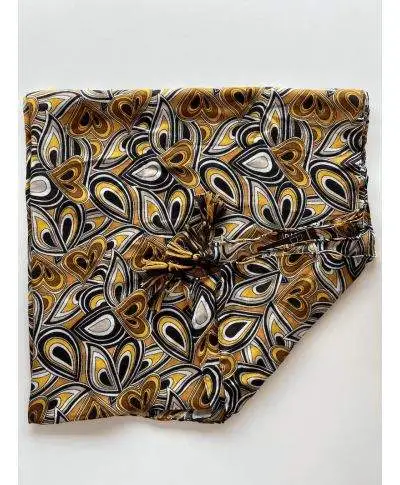 Pashmina invernale, unisex - Senape e nero