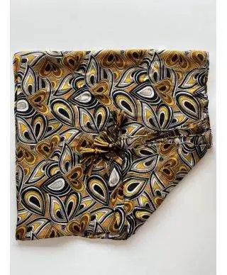 Pashmina invernale, unisex - Senape e nero