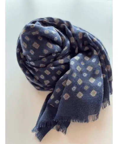 Pashmina invernale, unisex - blu e avion