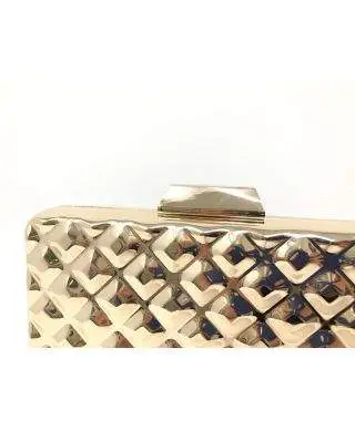 Pochette oro - Borsetta da cerimonia con tracolla