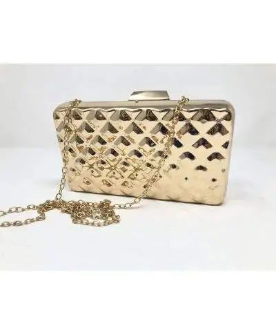 Pochette oro - Borsetta da cerimonia con tracolla