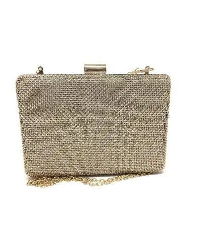 Pochette oro - Borsetta da cerimonia con tracolla
