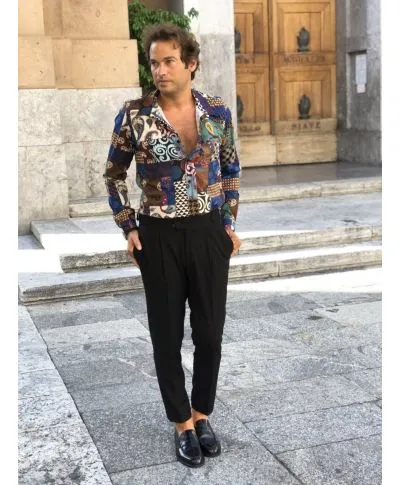 Camicia fantasia uomo - collo classico