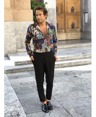 Camicia fantasia uomo - collo classico