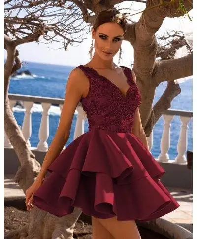 Vestito da cerimonia corto, elegante