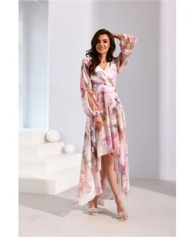 Vestito sfasato floreale model 207007 Roco Fashion - Vestiti donna online - Gogolfun.it