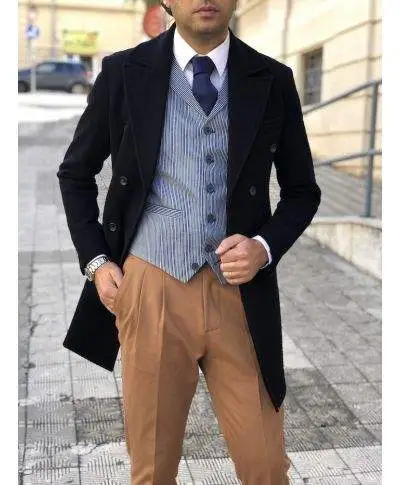 Gilet - Panciotto, righe blu