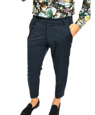 Pantaloni Blu - Crop