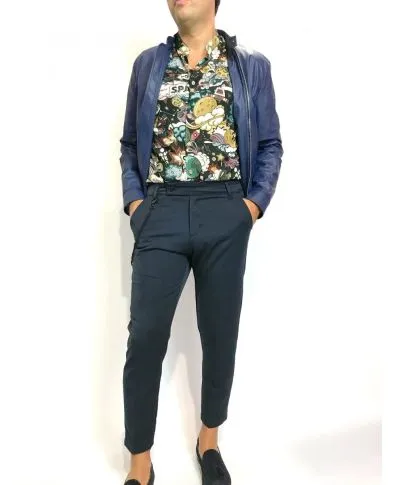 Pantaloni Blu - Crop