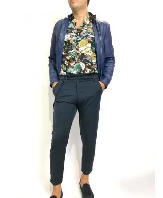 Pantaloni Blu - Crop