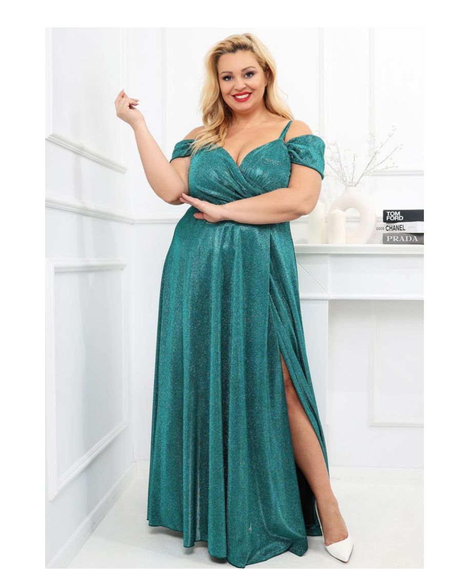Vestito lungo model 208849 With You - Valentina lux - Vestiti eleganti taglie curvy - Gogolfun.it