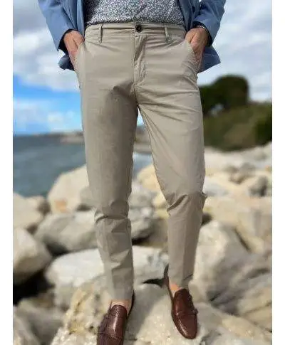 Pantalone Uomo Kej Jey – Tessuto Tecnico Leggero Misto Cotone