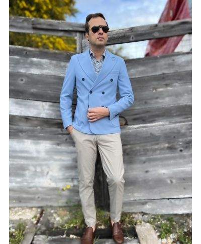Pantalone Uomo Kej Jey – Tessuto Tecnico Leggero Misto Cotone
