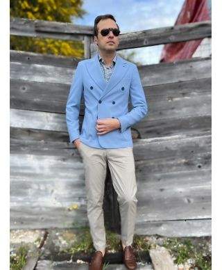Pantalone Uomo Kej Jey – Tessuto Tecnico Leggero Misto Cotone