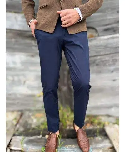 Pantalone estivo Kej Jey, blu - Primavera Estate