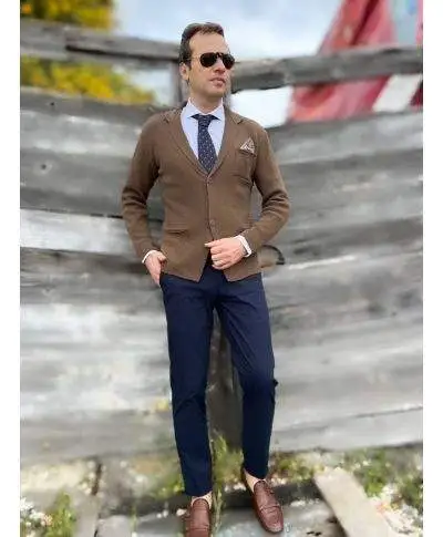 Pantalone estivo Kej Jey, blu - Primavera Estate