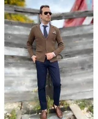 Pantalone estivo Kej Jey, blu - Primavera Estate