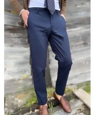 Pantalone estivo Kej Jey, blu - Primavera Estate