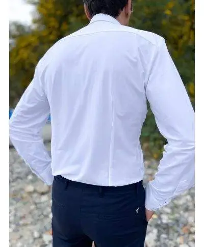 Camicia bianca, Tecnica No Stiro Uomo – Kej Jey Collo Francese