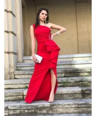 Vestito rosso lungo - A sirena - Giosi