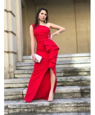 Vestito rosso lungo - A sirena - Giosi