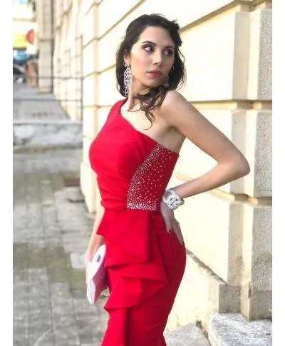 Vestito rosso lungo - A sirena - Giosi