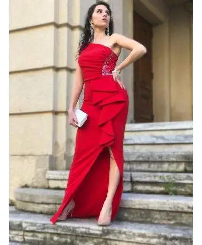 Vestito rosso lungo - A sirena - Giosi