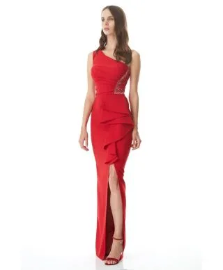 Vestito rosso lungo - A sirena - Giosi