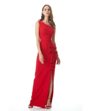 Vestito rosso lungo - A sirena - Giosi
