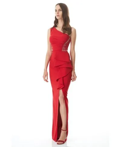 Vestito rosso lungo - A sirena - Giosi