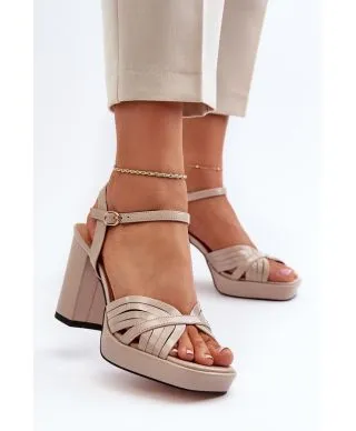  Sandali con tacco model 195544 Step in style 