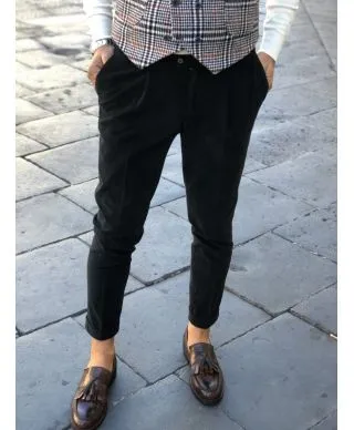 Paul Miranda - Pantaloni, velluto con pinces - Made in Italy