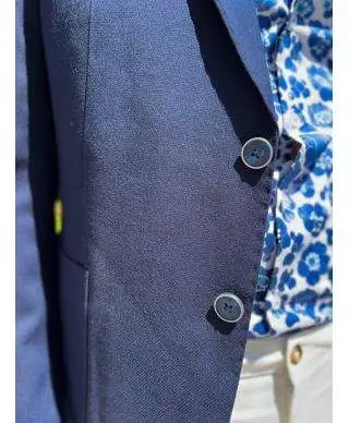 Blazer uomo blu navy - Giacca blu particolare, estiva