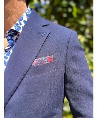 Blazer uomo blu navy - Giacca blu particolare, estiva