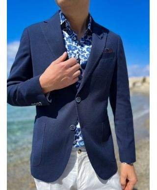 Blazer uomo blu navy sfoderato - Abbigliamento uomo online - gogolfun.it