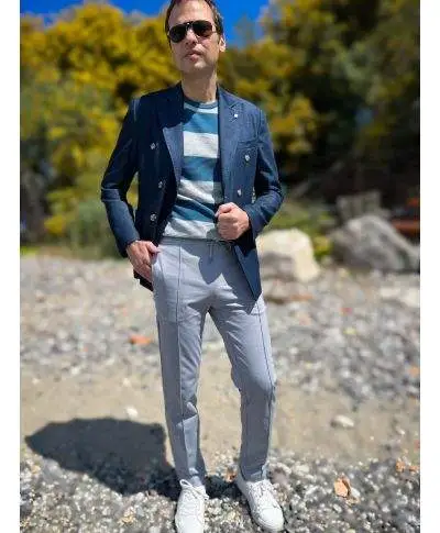 Pantalaccio grigio chiaro Paul Miranda - Abbigliamento uomo online Gogolfun.it