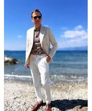 Pantaloni uomo bianchi con tasche america - Abbigliamento uomo online - Gogolfun.it