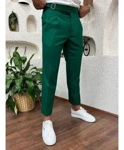 Pantaloni uomo verdi cropped - Cruz - Pantaloni uomo particolari, colorati, giovanili - Gogolfun.it