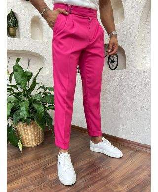 Pantaloni uomo fuxia, cropped - Cruz