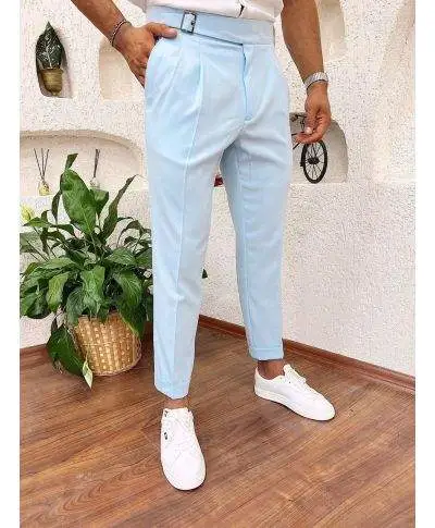 Pantaloni uomo azzurro, cropped - Cruz