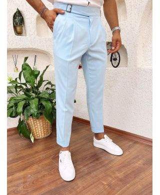 Pantaloni uomo azzurro, cropped - Cruz