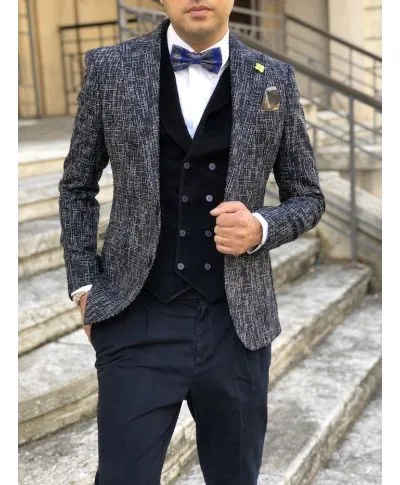 Giacca blu, primaverile