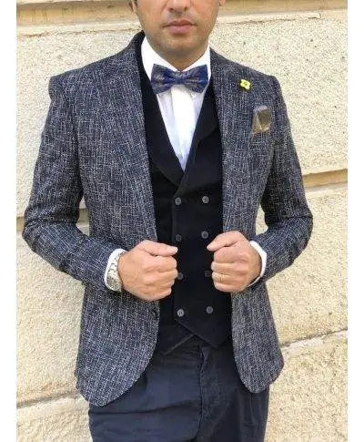 Panciotto uomo , nero - In velluto a coste - Slim fit