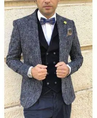 Panciotto uomo , nero - In velluto a coste - Slim fit