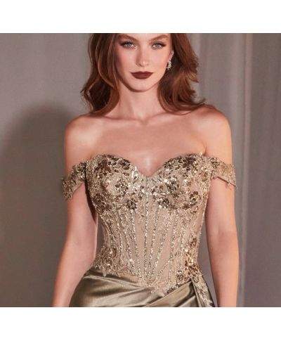Vestito da cerimonia con corpetto gioiello e spacco - Cerimonia donna online - Gogolfun.it