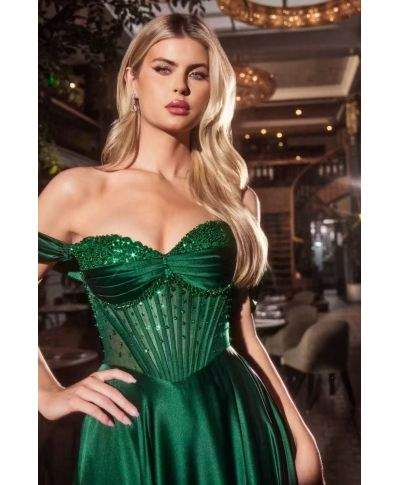 Vestito da cerimonia particolare con corpetto bustier - Liandra - Vestiti da cerimonia online - Gogolfun.it