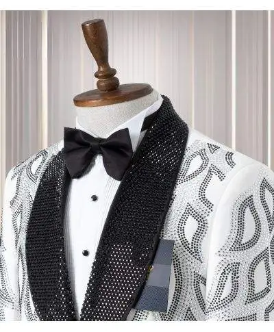 Smoking uomo particolare bianco - Stanley - Smoking particolare da diciottesimo compleanno - Gogolfun.it