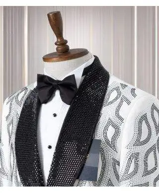 Smoking uomo particolare bianco - Stanley - Smoking particolare da diciottesimo compleanno - Gogolfun.it