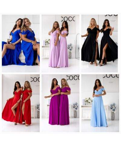 Vestito lungo model 208849 With You - Valentina lux - Vestiti eleganti taglie curvy - Gogolfun.it